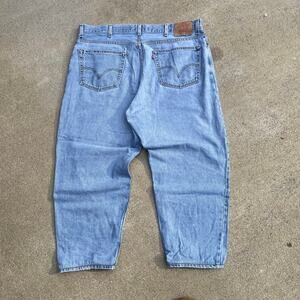 Vintage Levis 550 Baggy Dark Washed Denim Jeans